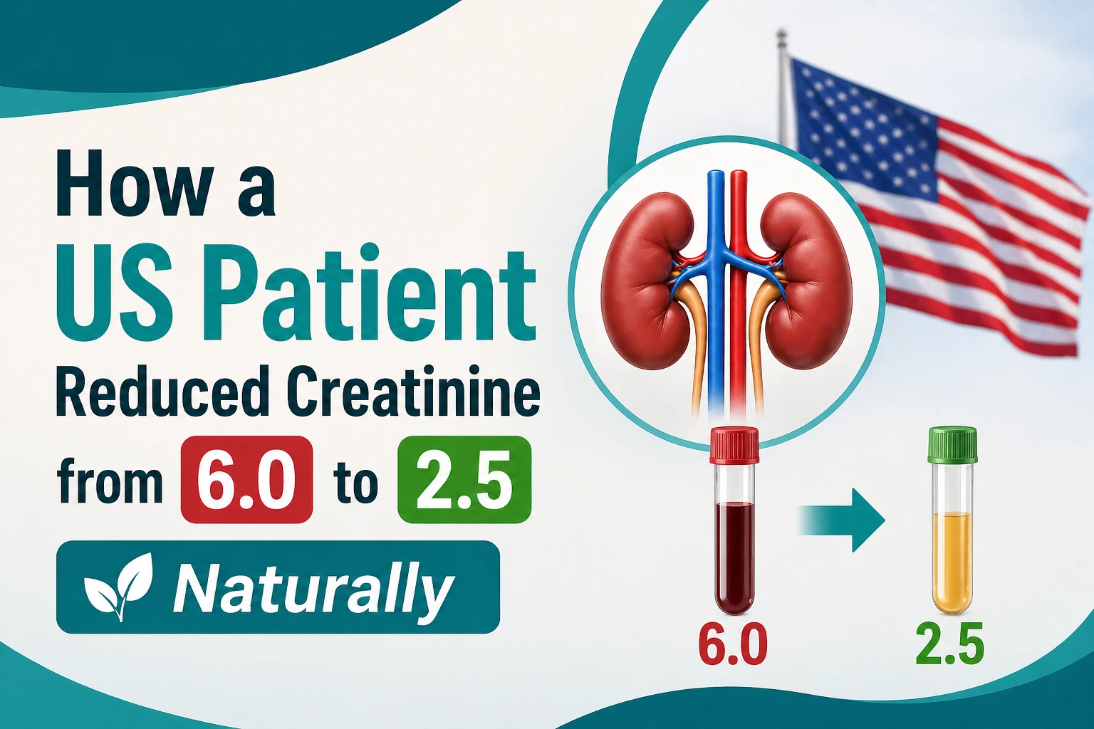 How a US Patient Reduced Creatinine from 6.0 to 2.5 Naturally